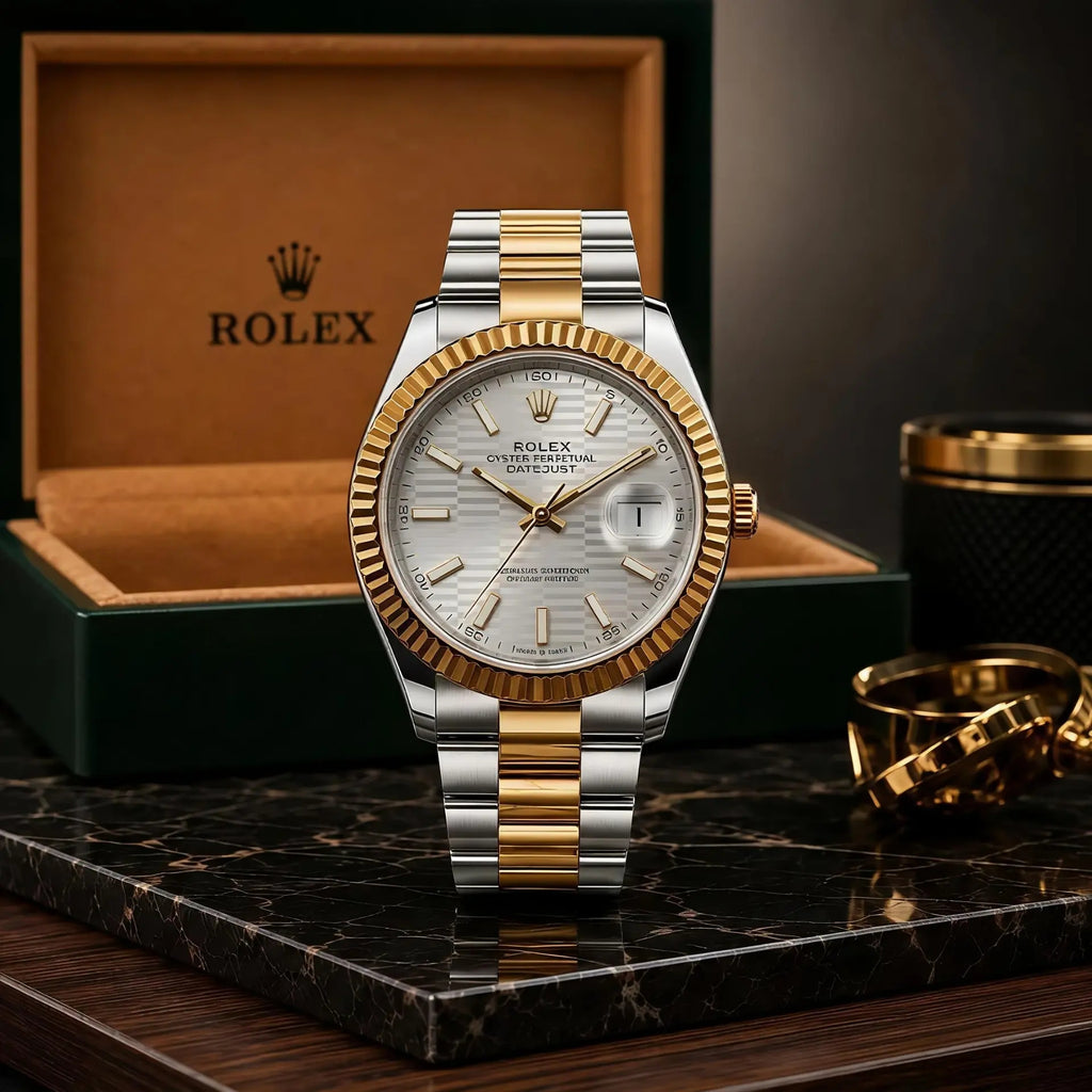 Rolex Datejust Two-Tone Silver Dial With Premium Packaging